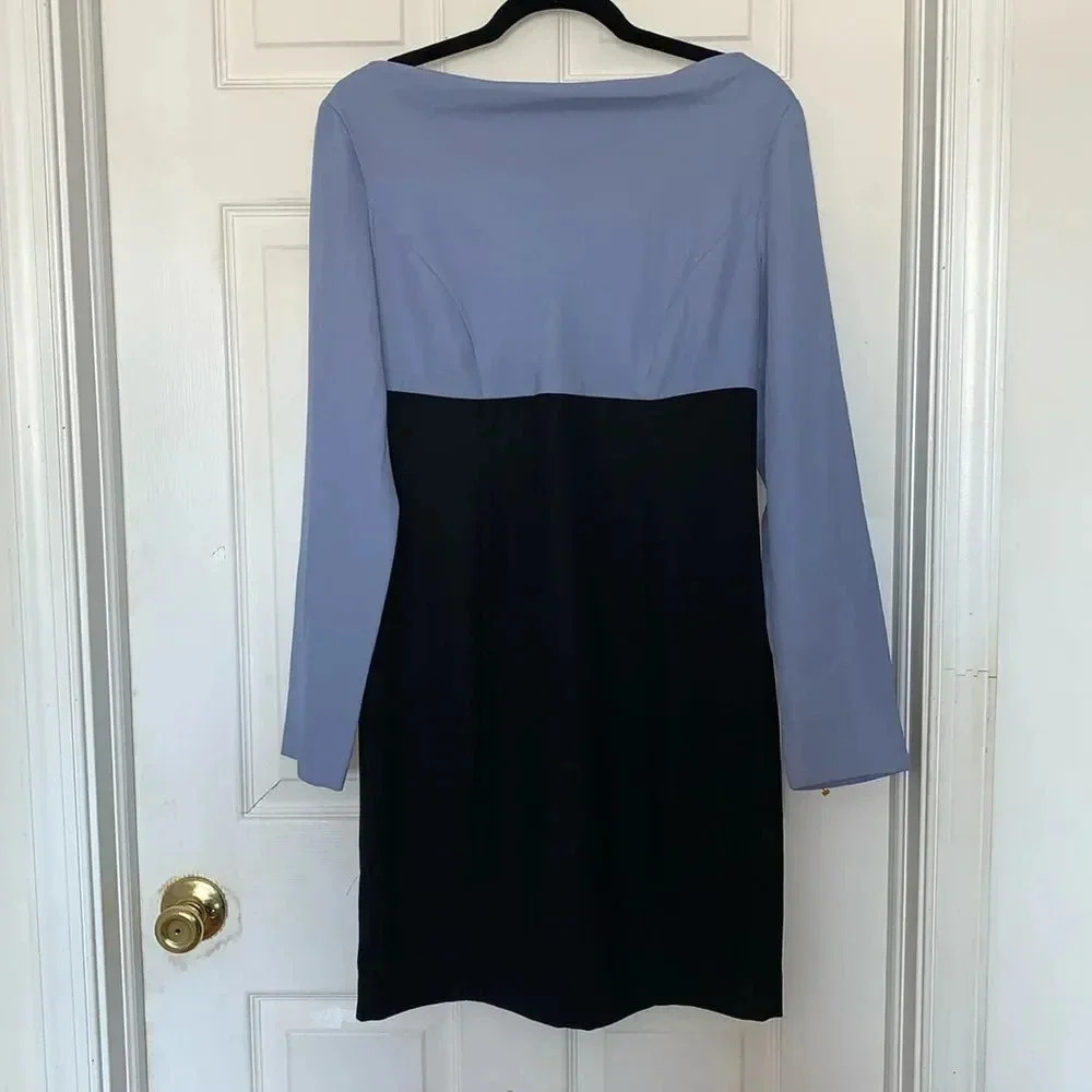 Hugo Buscati Cowl Neck Long Sleeve Dress